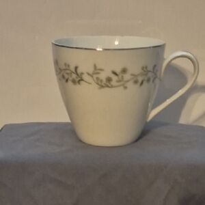 Vintage Towne House Tea Cup Greenbriar #2686, Floral Stoneware, Retro Kitchenwar